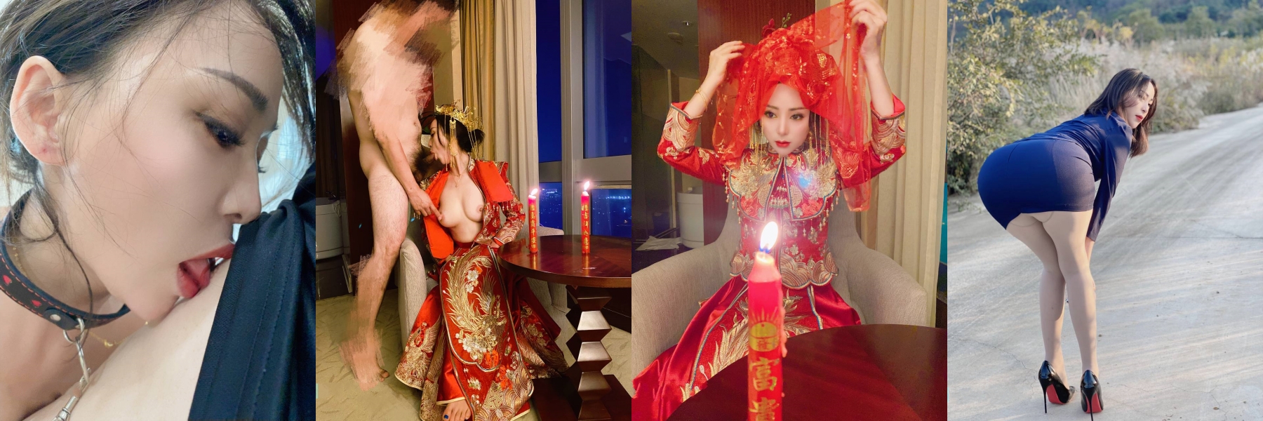 顶级反差露脸女神！蜂腰桃子臀极品气质御姐【兔兔】VIP群福利，户外男厕露出口爆新娘子妆扮享受洞房花烛初夜